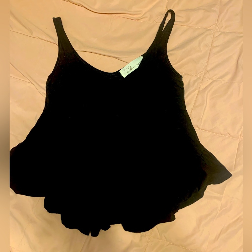 Baby doll float black tank